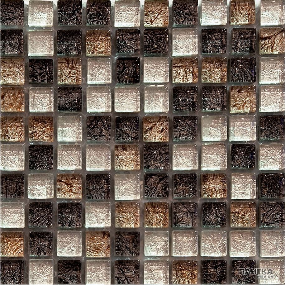 Мозаика Mozaico de Lux T-MOS T-Mos G01+G02+G42 бежевый,коричневый,серый
