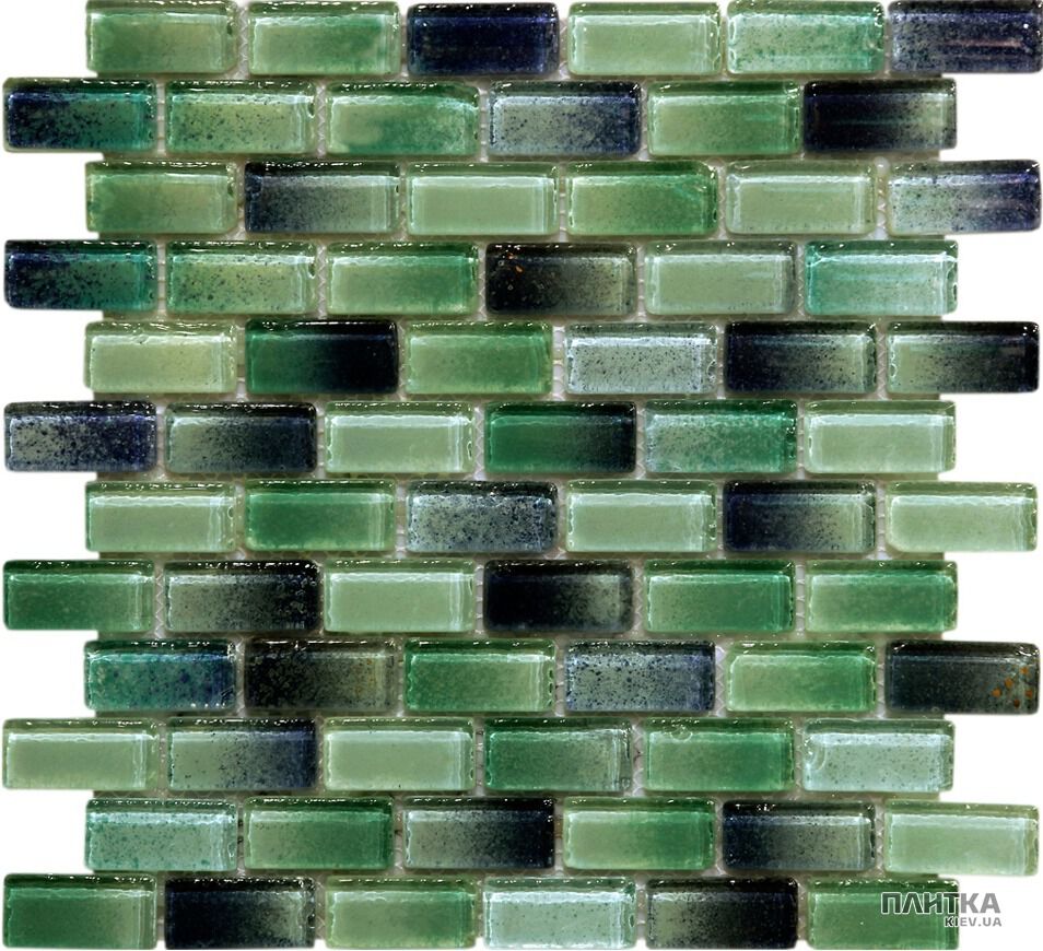 Мозаика Mozaico de Lux V-MOS V-MOS FASHION AZZURO MIX зеленый,бирюзовый