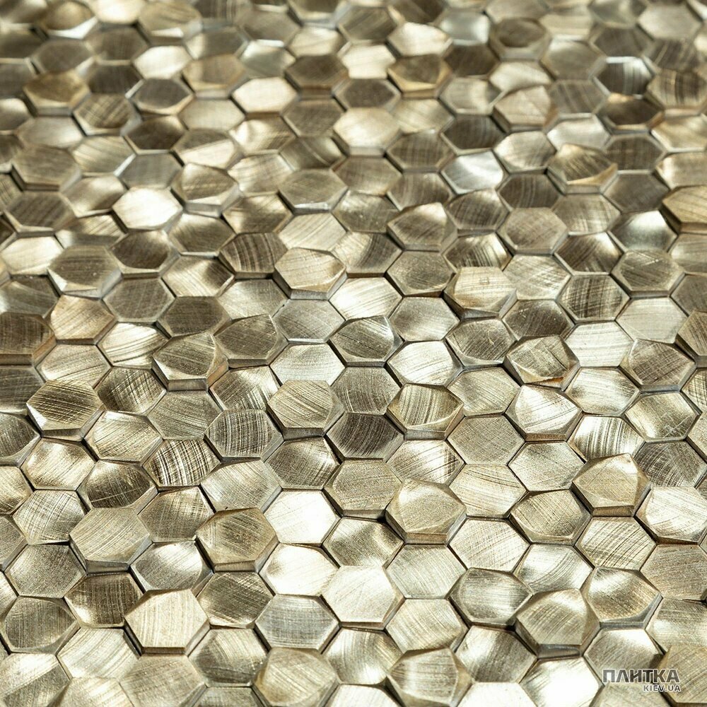 Мозаїка Mozaico de Lux V-MOS V-MOS LB005-1 295х305х3 золото