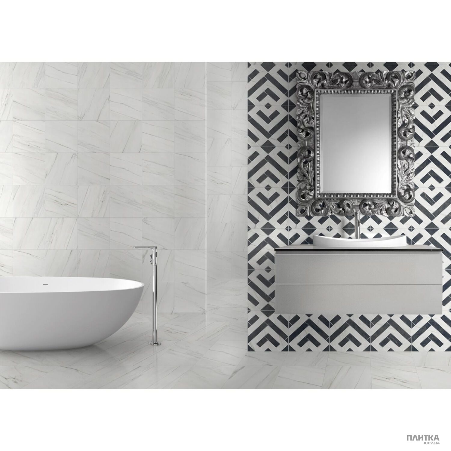 Керамогранит New Tiles Bauhaus OIZA BLANCO RECT. белый