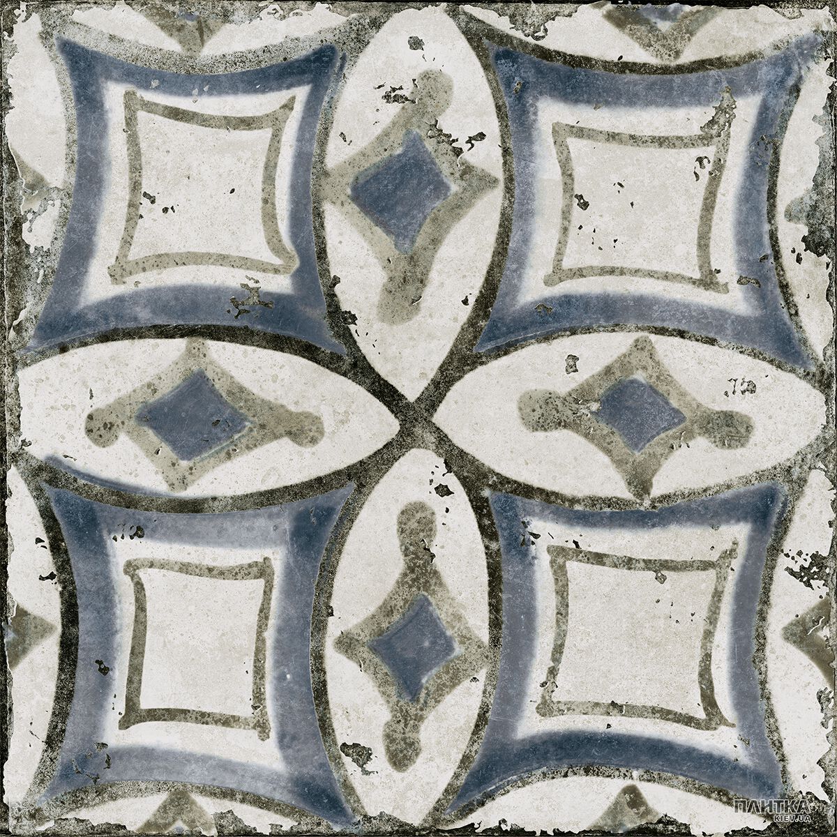 Керамограніт Novabell Materia MAT-D94N DECORO PATCH MIX COLD білий,сірий,синій