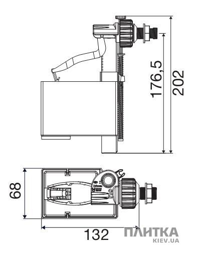 Комплектуючі Oliveira Jolly Uni 560170 впускний клапан 1/2" білий
