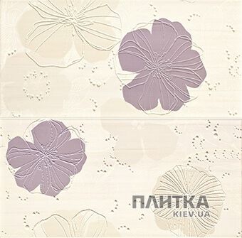 Плитка Opoczno Alta ALTA FLOWERS CREAM INSERTO декор2 (ца8) крем,фиолетовый,кремовый