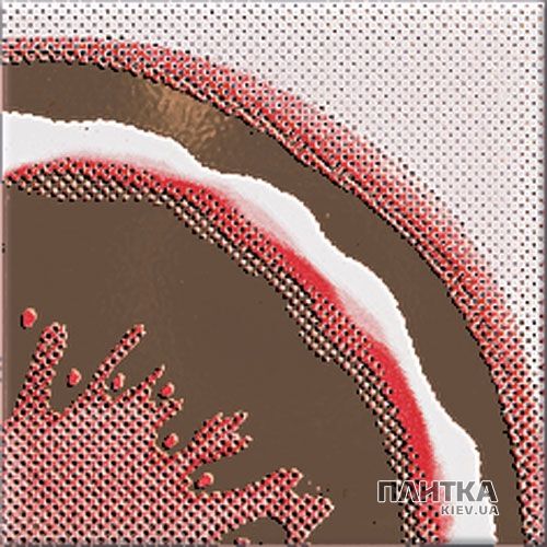Плитка Opoczno Inwencja CENTRO INWENCJA MELON декор білий,коричневий,рожевий,червоний