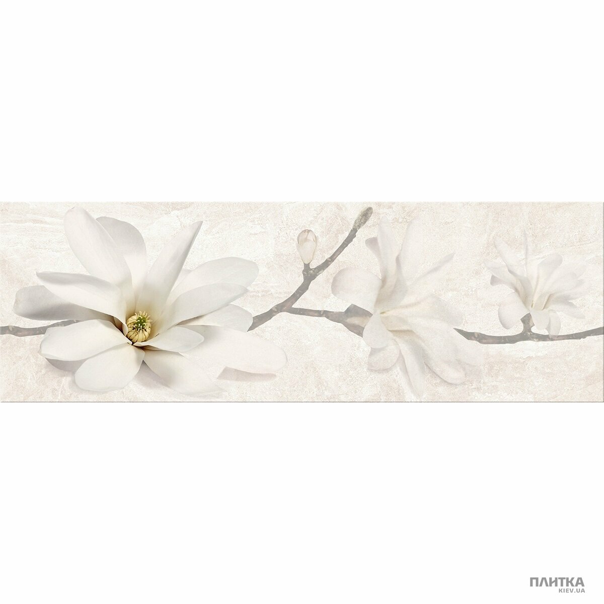 Плитка Opoczno Stone Flowers STONE FLOWERS INSERTO BEIGE декор 250х750х10 білий,бежевий,зелений,коричневий,жовтий