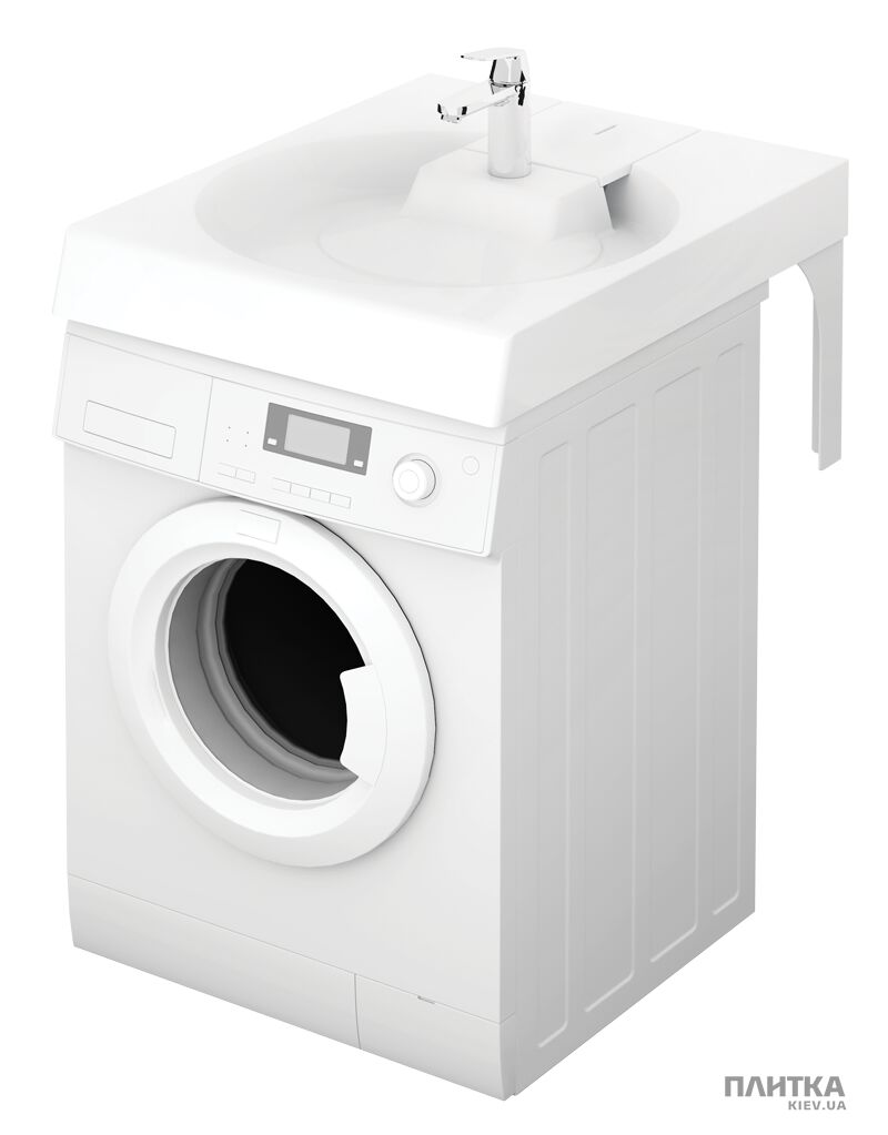 Раковина PAA Claro KICLAGRSIF/00 CLARO GRANDE Раковина на пральну машину з мильницею та кронштейнами (2 шт), 600*750 білий білий