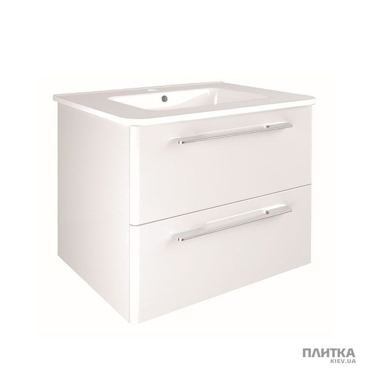 Комплект Primera Klea Комплект мебели: тумба + раковина + зеркало 60 см, белый глянцевый C0072910 KLEA белый