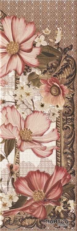 Плитка Rocersa Actea DEC APULIA C BEIGE декор бежевий,коричневий,рожевий
