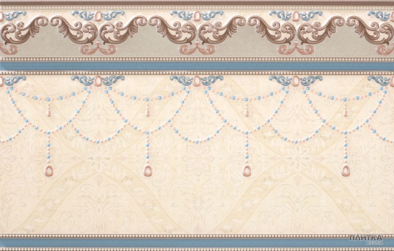 Плитка Rocersa Azahara CZ FATIMA GRIS декор бежевый,голубой,коричневый
