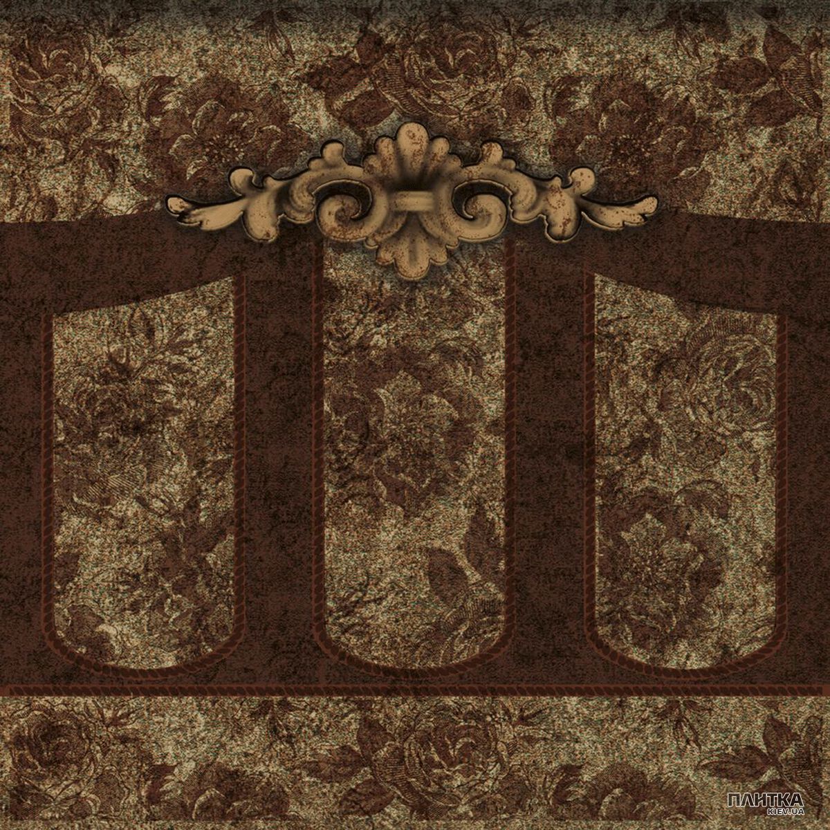 Плитка Rocersa Traveller ZOCALO COBRE фриз бежевый,коричневый