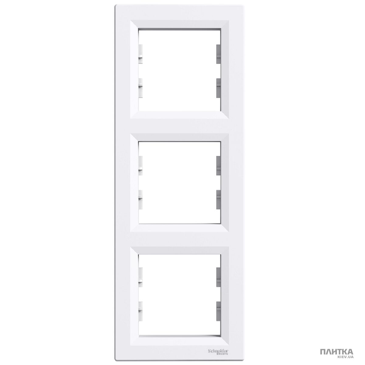 Рамка Schneider Asfora Рамка 3-постовая вертикальная, белый белый