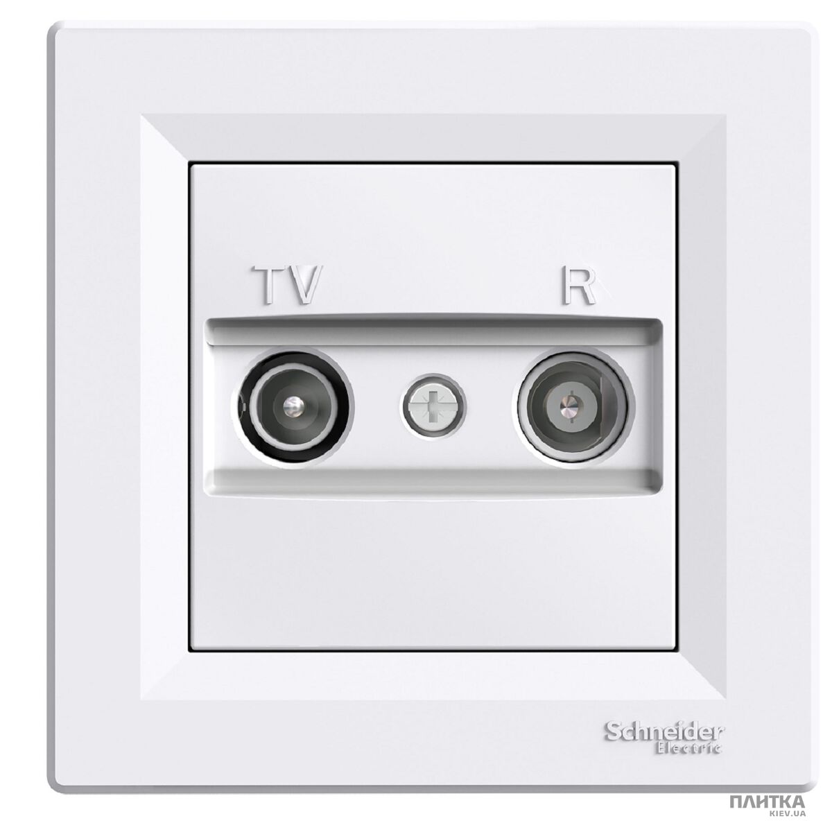 Розетка Schneider Asfora Розетка TV-R оконечная (1 dB), белый белый