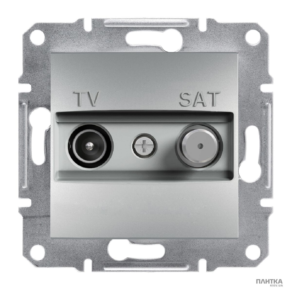 Розетка Schneider Asfora Розетка TV-SAT оконечная (1 dB), алюминий серый