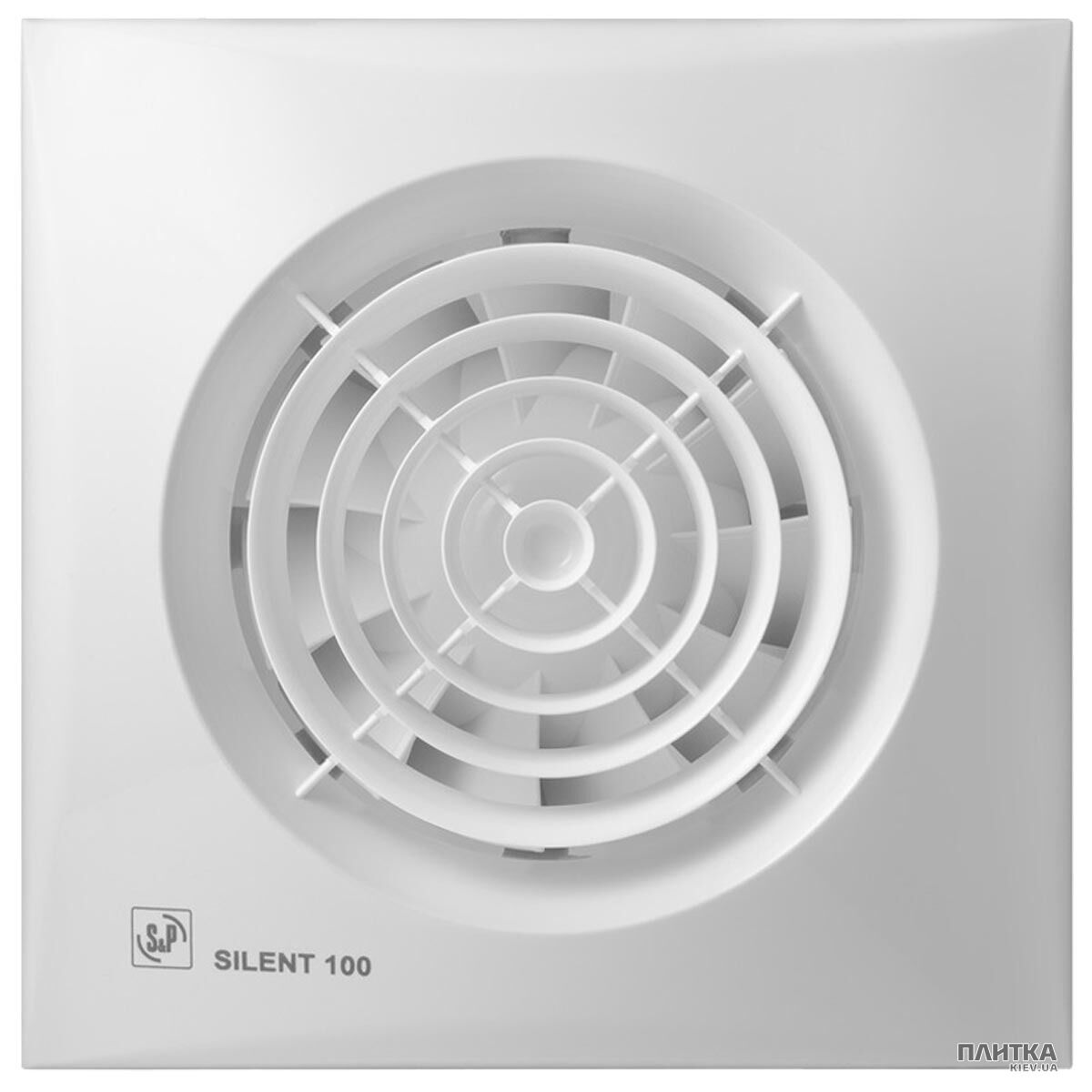 Вентилятор Soler&Palau Silent SILENT-100 CZ витяжний вентилятор, 100мм колір білий білий