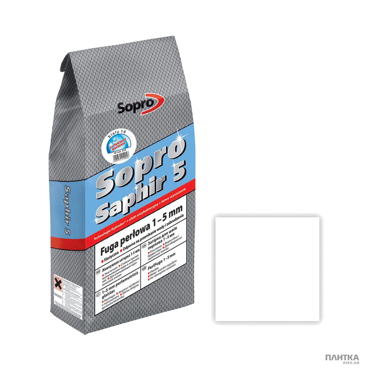 Заповнювач для швів Sopro SOPRO Зат Saphir910(10)/2кг біла