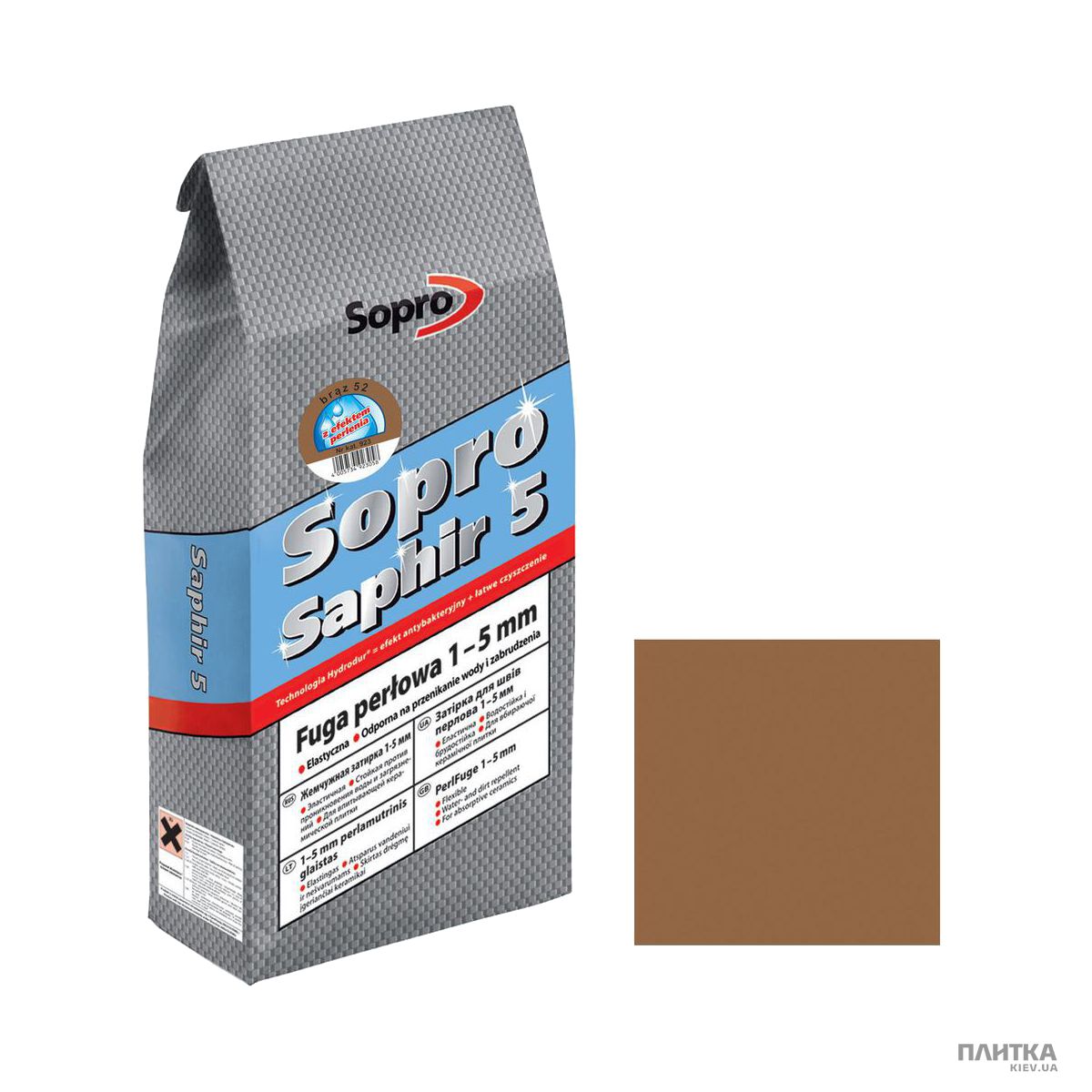 Затирка Sopro SOPRO Зат Saphir923(52)/2 коричнев