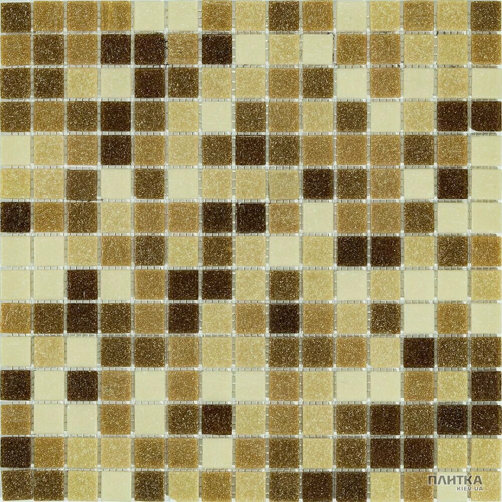 Мозаїка Stella di Mare R-MOS R-MOS B5655545351 мікс бежевий-5 20x20 на сiтцi 327х327х4 бежевий,темно-бежевий,бежево-коричневий,світло-бежевий