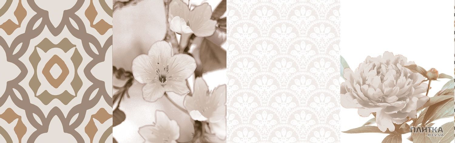 Плитка Venus Icon ICON DECORE GLOSSY LOUNGE BEIGE декор5 белый,бежевый,серый,розовый,бежево-коричневый
