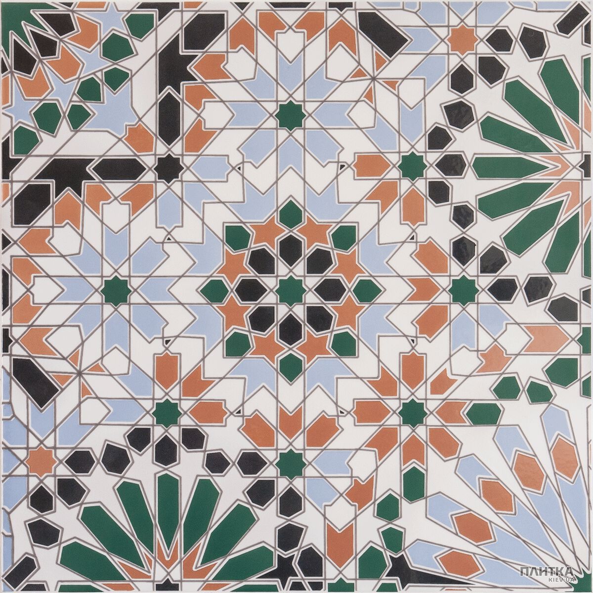 Плитка Venus Marrakech MARRAKECH DECORE білий,бежевий,зелений,помаранчевий,чорний,синій