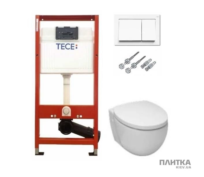 Унітаз Villeroy&Boch Унітаз підвісний Villeroy&Boch Tube та інсталяція TECEbase kit білий