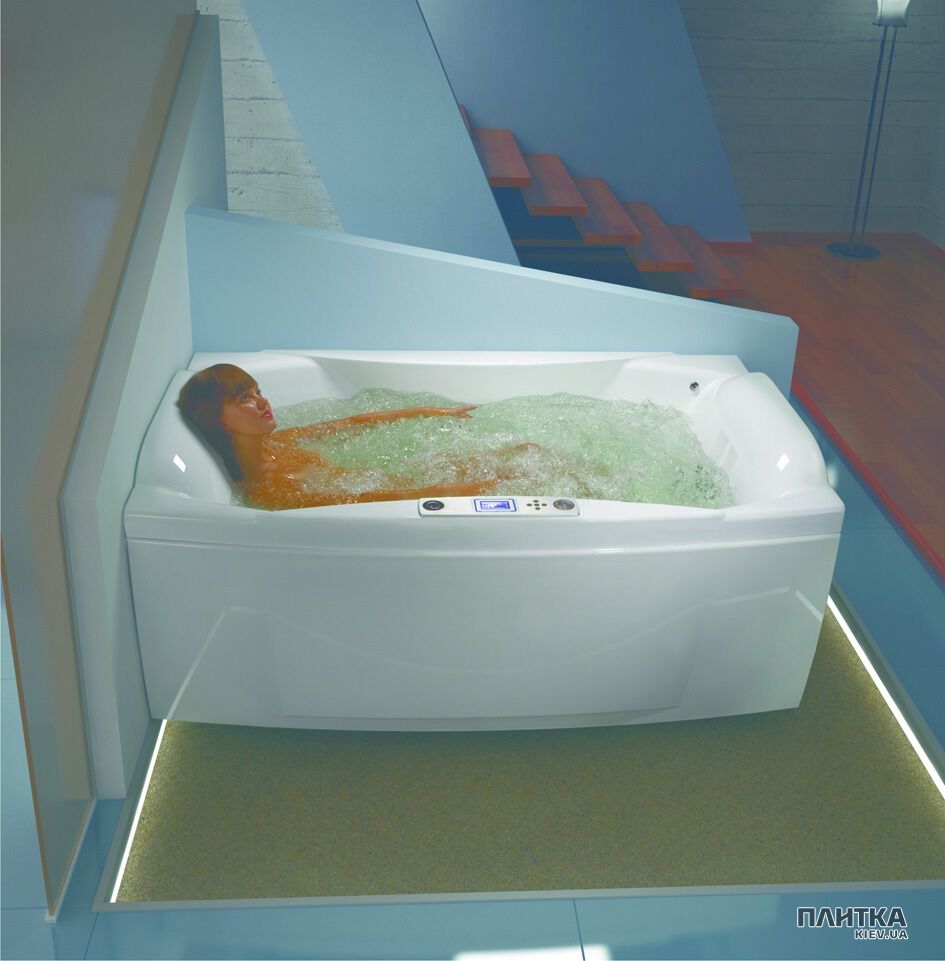 Гидромассажная ванна WGT Feeling Up Easy+Hydro&Aero 180х105 см с озонатором белый