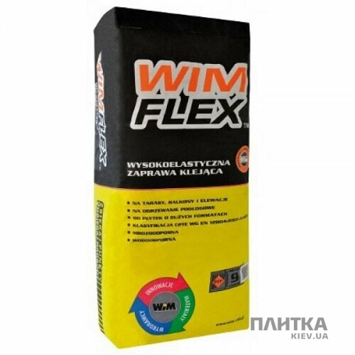 Клей для плитки WIM Клей WIM FLEX/25 кг (серый) серый