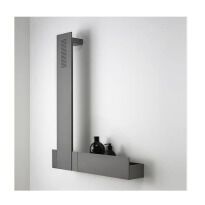 Мебель для ванной комнаты AGAPE ASEN0923N SEN Полочка металлическая, black черный - Фото 2