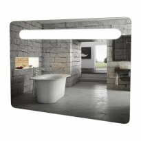 Зеркало для ванной Аква Родос Гама 4525 ГАМА Зеркало-100 с подсветкой LED серебро - Фото 1