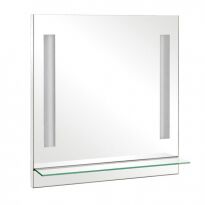 Зеркало для ванной Аква Родос Милано 75х80 см с полочкой - Фото 1