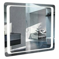 Зеркало для ванной Аква Родос Омега 4751 ОМЕГА Зеркало-80, с подсветкой серебро - Фото 1