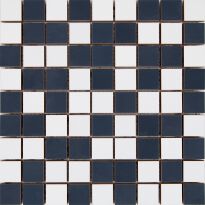 Мозаика Almera Ceramica Fino MIX MOS FINO BLANCO/MARENGO белый,темный,синий