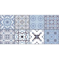 Плитка Almera Ceramica Patchwork PATCHWORK BLUE білий,блакитний,синій