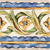 Плитка Almera Ceramica Torino TORINO FASCIA TURCHINO бежевий,зелений,синій - Фото 1