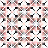 Плитка Almera Ceramica Вишиванка ВЫШИВАНКА КРАСНАЯ 3 плитка белый,красный,черный - Фото 1