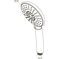Ручной душ AM.PM Bliss L F0253000 хром - Фото 2