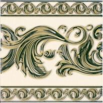 Плитка APE Ceramica Carpe Diem EXTRAVAGANZA VERDE BOTELLA декор бежевый,зеленый