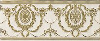 Плитка APE Ceramica Loire LIST AGUSTINE IVORY фриз кремовый,золотой