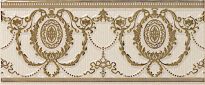 Плитка APE Ceramica Loire LIST AGUSTINE VISON фриз бежевый,золотой