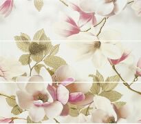 Плитка APE Ceramica Purity DEC SET (3) EDDY SAND декор3 білий,бежевий,рожевий,золото - Фото 1