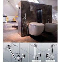 Гигиенический душ Bossini Paloma E37015 073 PALOMA Гигиенический душ, черный матовый черный - Фото 3