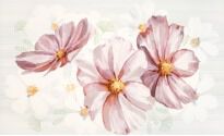 Плитка Cersanit Melissa MELISSA КВІТКА декор білий,зелений,рожевий,жовтий - Фото 1