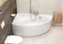 Акриловая ванна Cersanit Meza 170x100 левая белый - Фото 4