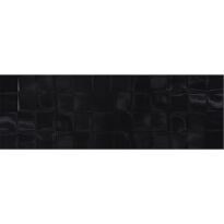 Плитка Cersanit Simple Art BLACK GLOSSY STRUCTURE CUBES черный - Фото 1