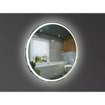Зеркало для ванной Devit Allround 5501080 AllRound Круглое зеркало d80см с LED подсветкой и тачсенсором белый,зеркало - Фото 2