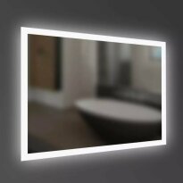 Зеркало для ванной Devit ART 6032100 ART Зеркало 1000x700 прямоугольное, с тачсенсором и LED подстветкой серебро - Фото 2