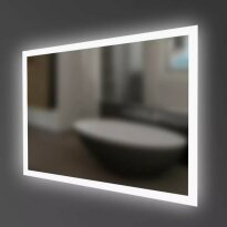 Дзеркало для ванної Devit ART 6032100 ART Дзеркало 1000x700 прямокутне, з тачсенсором та LED підсвідкою срібло - Фото 3