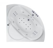 Гідромасажна ванна Devit Fresh 15010121A кутова Classic&Aero білий,хром - Фото 1