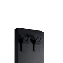 Полотенцесушитель Deweit Whole Wall 1266 Радиатор электрический Whole Wall, с держателем для полотенец и халатов, цвет черный мат черный - Фото 5