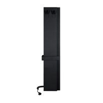 Полотенцесушитель Deweit Whole Wall 1266 Радиатор электрический Whole Wall, с держателем для полотенец и халатов, цвет черный мат черный - Фото 6
