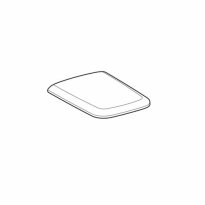 Крышка для унитаза Geberit iCon 571910000 iCon Square Сидение с крышкой для унитаза, дюропластовое, металлические петли, из Soft-close, цвет белый белый - Фото 2
